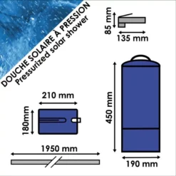 CAO Douche Solaire à Pression -Camping Équipements Magasin cao douche solaire a pression 5