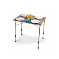 DOMETIC Zero Light Oak Medium Table -Camping Équipements Magasin dometic zero light oak medium table 1