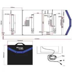 EM Kit Solaire Pliant HPP-140W - Régulateur MPPT 11 EM Kit Solaire Pliant HPP-140W - Régulateur MPPT -Camping Équipements Magasin em kit solaire pliant hpp 140w victron bluesolar mppt 75 10 3