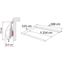 FIAMMA Caravanstore 280 XL -Camping Équipements Magasin fiamma caravanstore 280 1