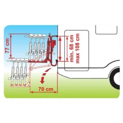 FIAMMA Carry-Bike Lift 77 -Camping Équipements Magasin fiamma carry bike lift 77 4