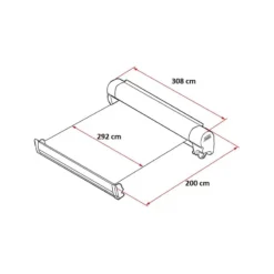 FIAMMA F45 S 300 | VW T5 T6 L2 -Camping Équipements Magasin fiamma f45 s 300 vw t5 t6 l2 7