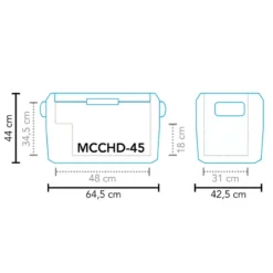 MESTIC Cool Box MCCHD-45 AC/DC -Camping Équipements Magasin mestic cool box mcchd 45 ac dc 2