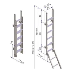 THULE Ladder Deluxe 11 Steps Double -Camping Équipements Magasin thule ladder deluxe 11 steps double 2
